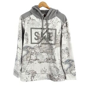 SHE Outdoor Tundra‎ Hoodie Medium Gray White Camo Hunting Outdoors